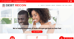 Desktop Screenshot of debtrecon.co.za